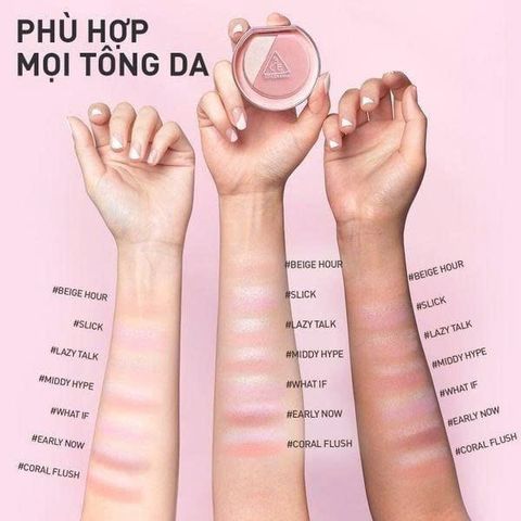 Phấn Má Hồng Bắt Sáng 3CE Blushlighter 9g - Trang Điểm Nền Tảng 2 Trong 1 Cho Gương Mặt Rạng Rỡ và Sống Động