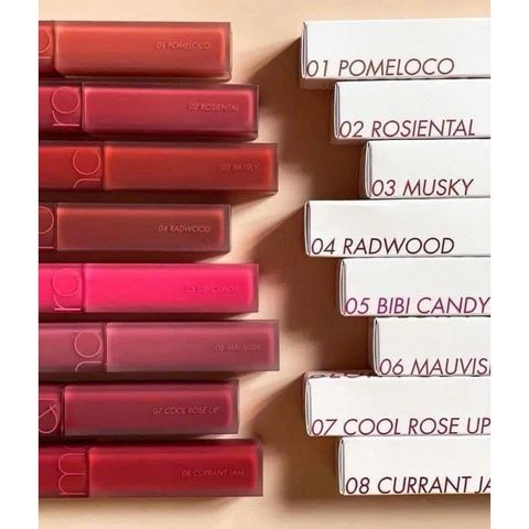 Son Kem Lì ROMAND Blur Fudge Tint 5g Chính Hãng - Lên Màu Chuẩn Siêu Đẹp, Chất Matte Mịn, Dễ Tán, Nhiều Màu Sắc Thời Thượng
