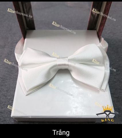 Nơ Chú Rể Cao Cấp KING - Nơ Đeo Cổ Áo Vest Nam Sang Trọng, Vải Silk Lụa, Thích Hợp Dự Tiệc, Phụ Kiện Nam 2 Lớp