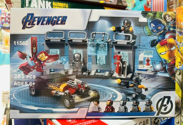Đồ Chơi Lắp Ráp Siêu Anh Hùng Avengers Nhà Máy Chế Tạo Xe 11562 - 288 Chi Tiết Phát Triển Kỹ Năng Cho Trẻ Em Từ 6 Tuổi