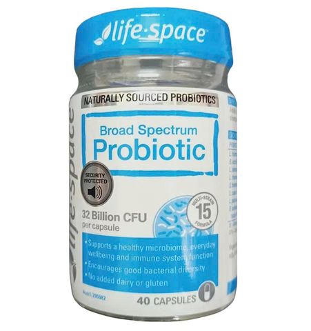 Men vi sinh người lớn Life Space Broad Spectrum Probiotic 40 viên - Hỗ trợ tiêu hóa và tăng cường miễn dịch từ Úc