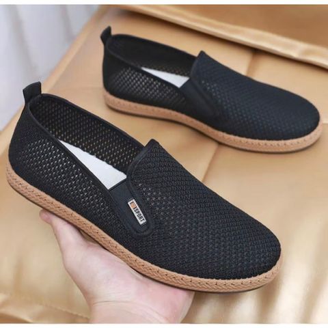 Giày Lười Nam Vải Lỗ Thoáng Khí GN94 - Thời Trang Đi Học Đi Chơi, Đế Êm, Phong Cách Dễ Phối Đồ