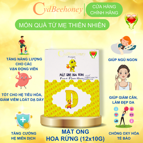 Gói, Sticks mật ong tiện dụng cho các quán Cafe, pizza, nhà hàng, suất ăn hàng không CvdBeehoney.