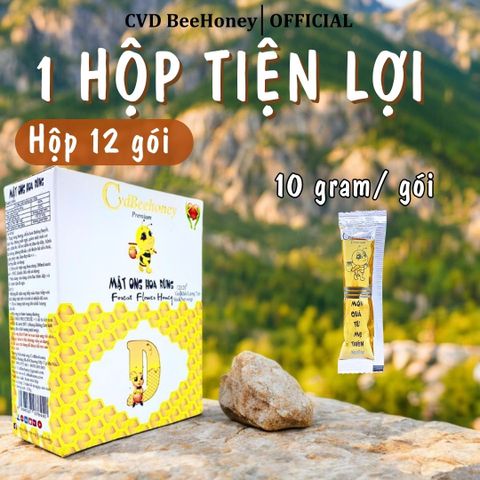 Gói, Sticks mật ong tiện dụng cho các quán Cafe, pizza, nhà hàng, suất ăn hàng không CvdBeehoney.