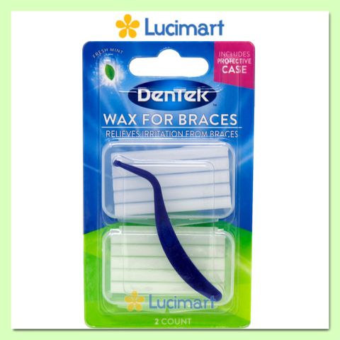 Sáp nha khoa Dentek Wax For Braces cho răng niềng 1 vỉ (USA)