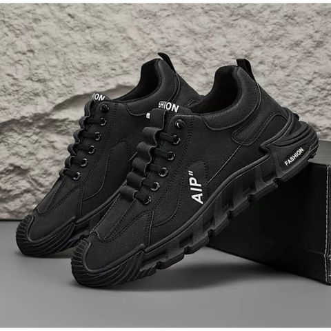 Giày Thể Thao Nam Sneaker HOT 2025 - Giày Da PU Cao Cấp Với 3 Màu Xám, Nâu, Đen - Thời Trang Dễ Phối Đồ Chạy Bộ, Gym, Học Tập