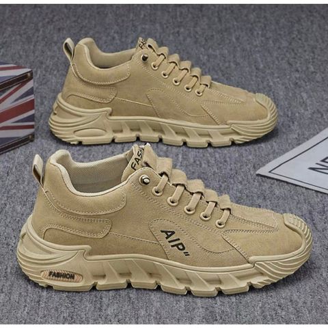 Giày Thể Thao Nam Sneaker HOT 2025 - Giày Da PU Cao Cấp Với 3 Màu Xám, Nâu, Đen - Thời Trang Dễ Phối Đồ Chạy Bộ, Gym, Học Tập