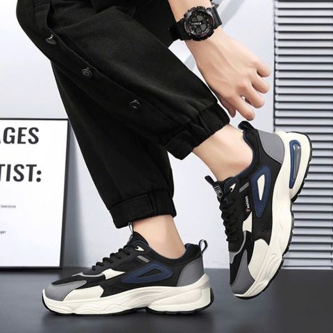 Giày Thể Thao Nam GN51 - Sneaker Thoáng Khí, Đế Cao Su, Mẫu Mới Dễ Phối Đồ, Phong Cách Thể Thao Hàn Quốc