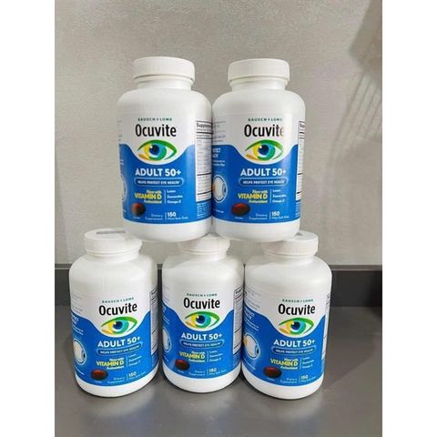 Viên Uống Bổ Mắt Ocuvite Eye Vitamin 50+ - Giải Pháp Tối Ưu Cho Sức Khỏe Đôi Mắt Người Trên 50 Tuổi, Giảm Mờ Mắt, Tăng Cường Thị Lực