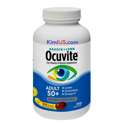 Viên Uống Bổ Mắt Ocuvite Eye Vitamin 50+ - Giải Pháp Tối Ưu Cho Sức Khỏe Đôi Mắt Người Trên 50 Tuổi, Giảm Mờ Mắt, Tăng Cường Thị Lực