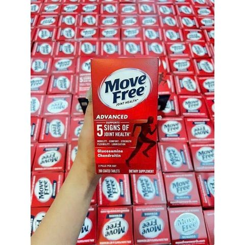 Viên Uống Hỗ Trợ Xương Khớp Move Free - Giảm Đau, Tăng Cường Sức Khỏe Khớp - 200 Viên Bổ Sung Dinh Dưỡng Từ Mỹ
