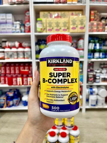 Viên Uống Vitamin Tổng Hợp Kirkland Super B Complex 500 Viên - Tăng Cường Năng Lượng và Giảm Căng Thẳng cho Sức Khỏe Tối Ưu