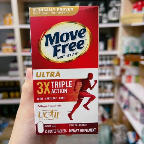 Viên Bổ Sụn Khớp Move Free Ultra Triple Action 75 Viên - Hỗ Trợ Linh Hoạt, Giảm Đau Khớp, Sức Khỏe Xương Khớp Từ Mỹ