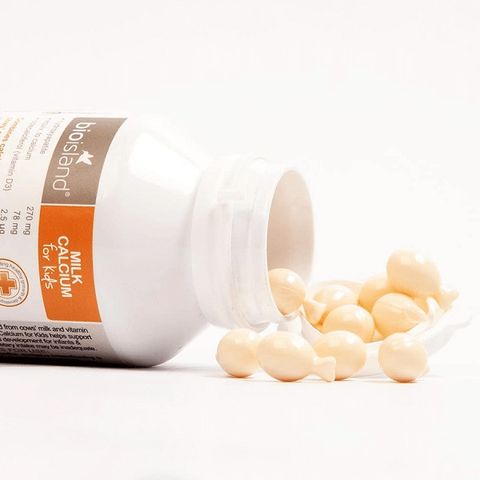 Canxi Cho Bé Milk Calcium Bioisland Úc 90 Viên