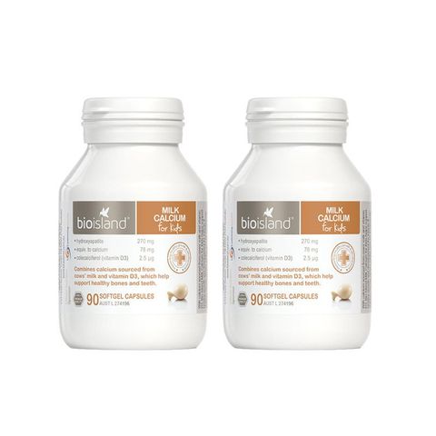 Canxi Cho Bé Milk Calcium Bioisland Úc 90 Viên
