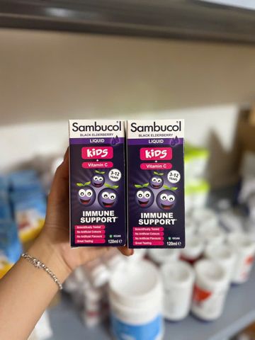 Siro Sambucol Tăng Cường Đề Kháng Cho Trẻ Từ 1-12 Tuổi 120ml - Hỗ Trợ Miễn Dịch Tự Nhiên, An Toàn, Hiệu Quả
