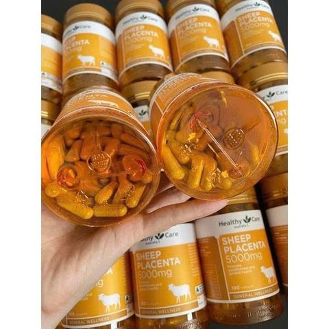 Viên Uống Nhau Thai Cừu Healthy Care 5000Mg - Thực Phẩm Chức Năng Làm Đẹp Da và Tăng Cường Sức Khỏe, 100 Viên