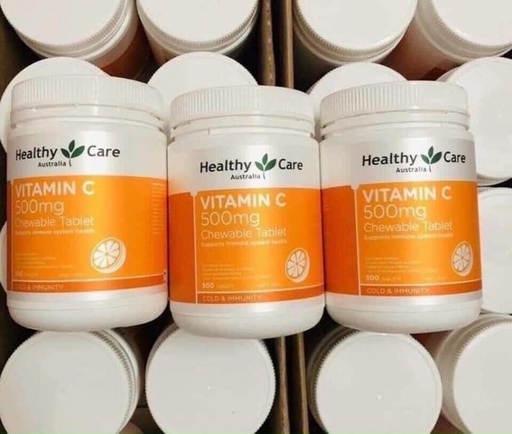Healthy Care Vitamin C 500mg Hũ Cam 500 Viên - Thực Phẩm Bổ Sung Chính Hãng - Hũ cam