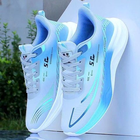 Giày Thể Thao Nam Sneaker 5D Thoáng Khí - Sport Mới 2 Màu Đen Xanh Dễ Phối Đồ, Giày Chạy Bộ Siêu Nhẹ, Thời Trang Năm Nay