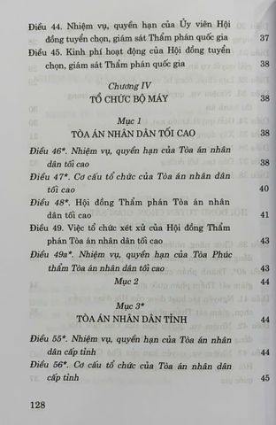 Luật Tổ chức Tòa án Nhân dân 2024 (Sửa đổi, Bổ sung 2025) - NXB Chính Trị Quốc Gia Sự Thật, 136 trang, Bìa mềm