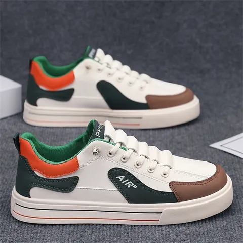 Giày thể thao nam Sneaker MB08 phong cách Hàn Quốc - Giày da PU cao cấp dễ phối đồ, thoải mái cho mọi hoạt động