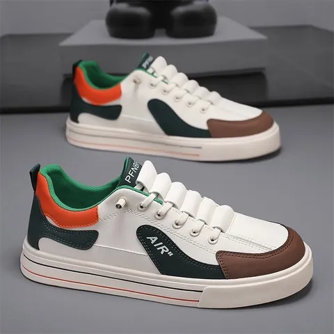 Giày thể thao nam Sneaker MB08 phong cách Hàn Quốc - Giày da PU cao cấp dễ phối đồ, thoải mái cho mọi hoạt động