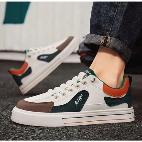 Giày thể thao nam Sneaker MB08 phong cách Hàn Quốc - Giày da PU cao cấp dễ phối đồ, thoải mái cho mọi hoạt động