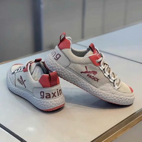 Giày Thể Thao Nam MB16 - Sneaker Thoáng Khí, Đế Êm, 3 Màu Đen, Ghi Đỏ, Trắng, Phù Hợp Đi Học, Thể Thao, Đi Chơi