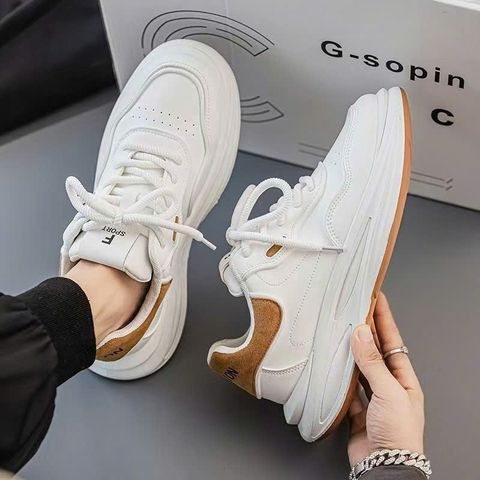 Giày Thể Thao Nam Hottren Sport Mới - Giày Đi Chơi, Chạy Bộ, Gym - Màu Trắng Đen, Trắng Nâu, Kích Thước 39-44