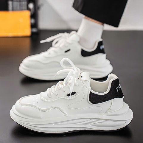 Giày Thể Thao Nam Hottren Sport Mới - Giày Đi Chơi, Chạy Bộ, Gym - Màu Trắng Đen, Trắng Nâu, Kích Thước 39-44