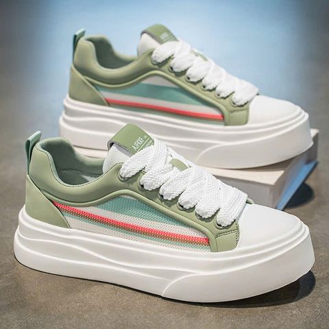 Giày Thể Thao Sneaker Nam Phong Cách Hàn Quốc 3 Màu Đen Trắng Xanh - Thời Trang Dễ Phối Đồ Cho Thể Thao, Đi Học, Đi Chơi
