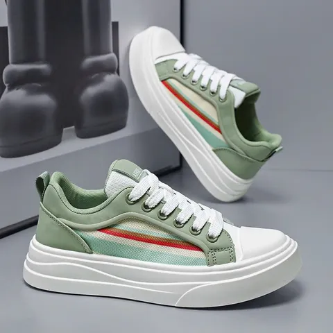 Giày thể thao Sneaker Nam Hàn Quốc - Phong cách trẻ trung 3 màu trắng, đen, xanh - Giày đi học, đi chơi, đi làm, dễ phối đồ
