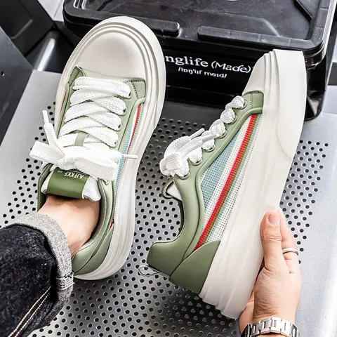 Giày thể thao Sneaker Nam Hàn Quốc - Phong cách trẻ trung 3 màu trắng, đen, xanh - Giày đi học, đi chơi, đi làm, dễ phối đồ