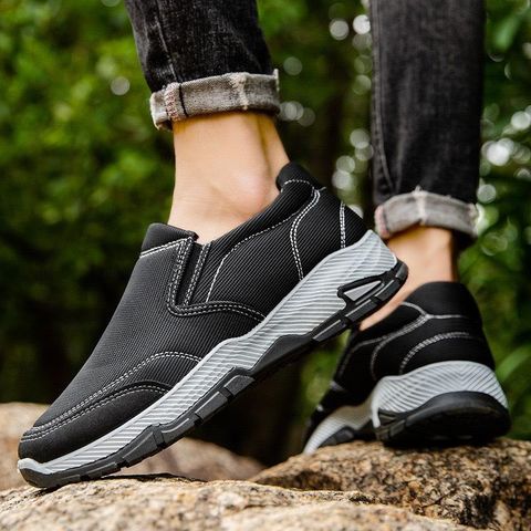 Giày Lười Nam Sneaker Thể Thao GV38 - Mẫu Mới Xanh Đen, Đế Nhẹ, Thoáng Khí, Hottrend Dễ Phối Đồ cho Đi Chơi, Tập Gym, Học Tập