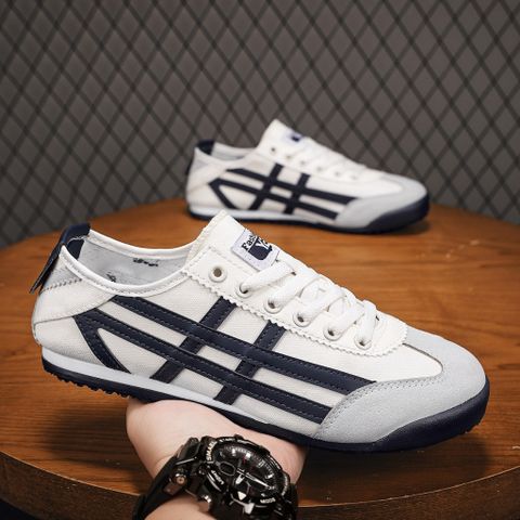 Giày Thể Thao Nam Sneaker M056 Cao Cấp - Giày Canvas Mãnh Hổ Thời Trang Dễ Phối Đồ - Chạy Bộ, Đi Học, Gym