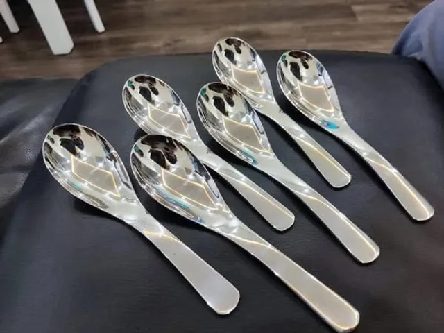 Set 6 Thìa Phở DandiHome Bằng Thép Không Gỉ - Dụng Cụ Nhà Bếp Sang Trọng, Bóng Đẹp, Dễ Vệ Sinh, Quà Tặng Tuyệt Vời