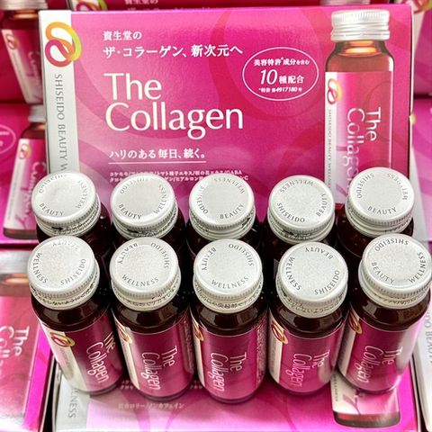 Nước Uống Đẹp Da The Collagen Shiseido 50ml X 10 Lọ - Collagen Nhật Bản Giúp Da Căng Mướt, Giảm Nếp Nhăn và Bảo Vệ Da Khỏi Tác Nhân Môi Trường