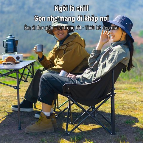 Ghế Gấp Gọn Dã Ngoại Mini Hợp Kim Nhôm - Ghế Camping Xếp Gọn Chịu Lực 240KG Tiện Lợi Cho Cắm Trại, Du Lịch, Câu Cá