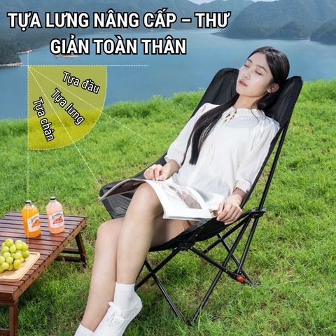 Ghế Gấp Gọn Dã Ngoại Mini Hợp Kim Nhôm - Ghế Camping Xếp Gọn Chịu Lực 240KG Tiện Lợi Cho Cắm Trại, Du Lịch, Câu Cá