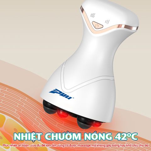 Máy Massage Cầm Tay Mini Puli PL-671DC - Giảm Mỡ Toàn Thân, 4 Chế Độ Tùy Chỉnh, Nhiệt Độ 42°C, Pin Sạc Tiện Lợi, Thư Giãn Tại Nhà