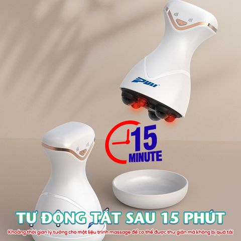 Máy Massage Cầm Tay Mini Puli PL-671DC - Giảm Mỡ Toàn Thân, 4 Chế Độ Tùy Chỉnh, Nhiệt Độ 42°C, Pin Sạc Tiện Lợi, Thư Giãn Tại Nhà