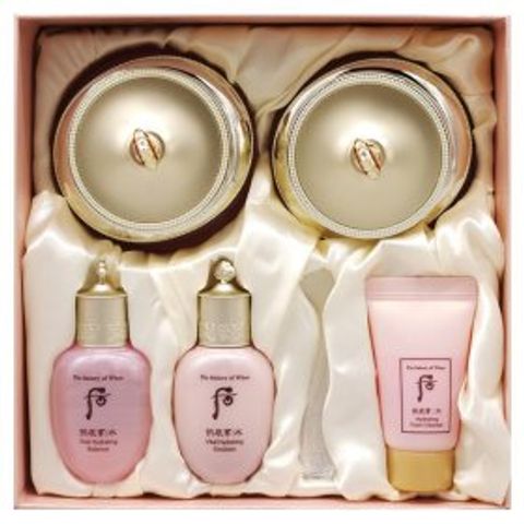 Set Kem Dưỡng Ẩm Whoo Hồng Gongjinhyang Soo Vital Hydrating Cream Duo - Chăm Sóc Da Trắng Sáng, Dưỡng Ẩm Chống Lão Hóa