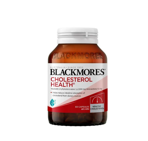 Viên Uống Blackmores Cholesterol Health 60 Viên - Hỗ Trợ Giảm Cholesterol Xấu và Bảo Vệ Sức Khỏe Tim Mạch - Thương Hiệu Úc UY TÍN
