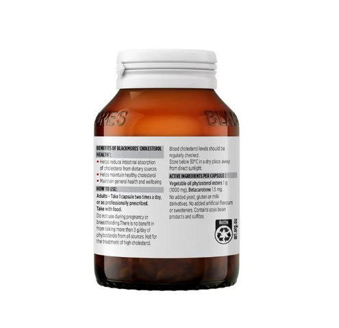 Viên Uống Blackmores Cholesterol Health 60 Viên - Hỗ Trợ Giảm Cholesterol Xấu và Bảo Vệ Sức Khỏe Tim Mạch - Thương Hiệu Úc UY TÍN
