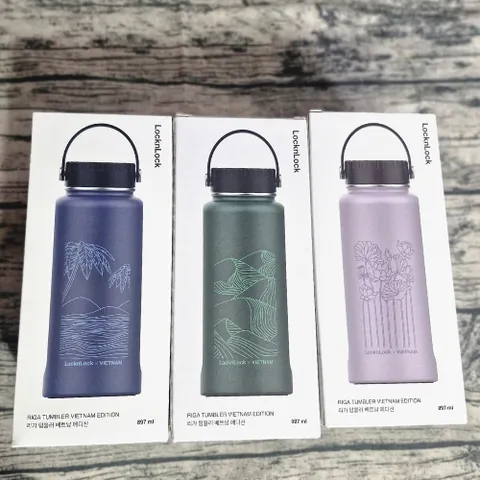 Bình Giữ Nhiệt LocknLock Riga Tumbler 897ml - Thiết Kế Độc Đáo Có Lưới Lọc Trà Inox, Đa Dạng Màu Sắc, Quà Tặng Hoàn Hảo