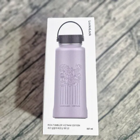 Bình Giữ Nhiệt LocknLock Riga Tumbler 897ml - Thiết Kế Độc Đáo Có Lưới Lọc Trà Inox, Đa Dạng Màu Sắc, Quà Tặng Hoàn Hảo