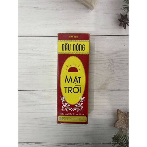 Dầu Nóng Mặt Trời OPC 60ml - Giúp Giảm Ho, Đau Nhức, Cảm Cúm - Sản Phẩm Chiết Xuất Tự Nhiên Chất Lượng Cao