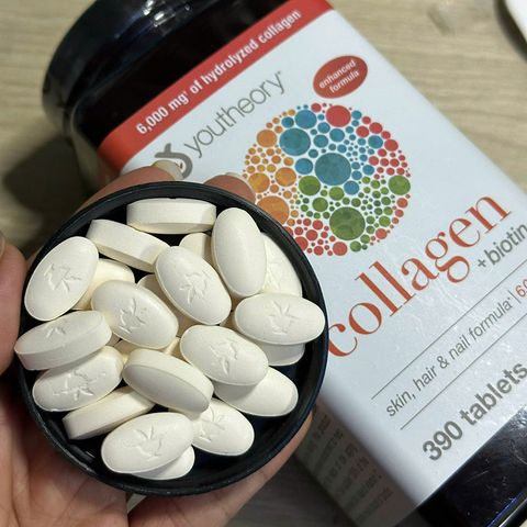 Viên uống Youtheory Collagen + Biotin USA 390 viên