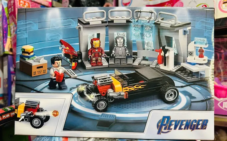 Đồ chơi xây dựng 11562 chủ đề xe ô tô siêu anh hùng Avenger 288 chi tiết cho trẻ em từ 6 tuổi có mô hình xe đua và nhân vật siêu anh hùng