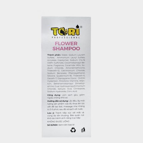 Dầu Gội Tori - Chăm Sóc Tóc, Sạch Gàu & Giảm Ngứa - Hương Nước Hoa Sang Trọng, Phục Hồi Mềm Mượt Tự Nhiên